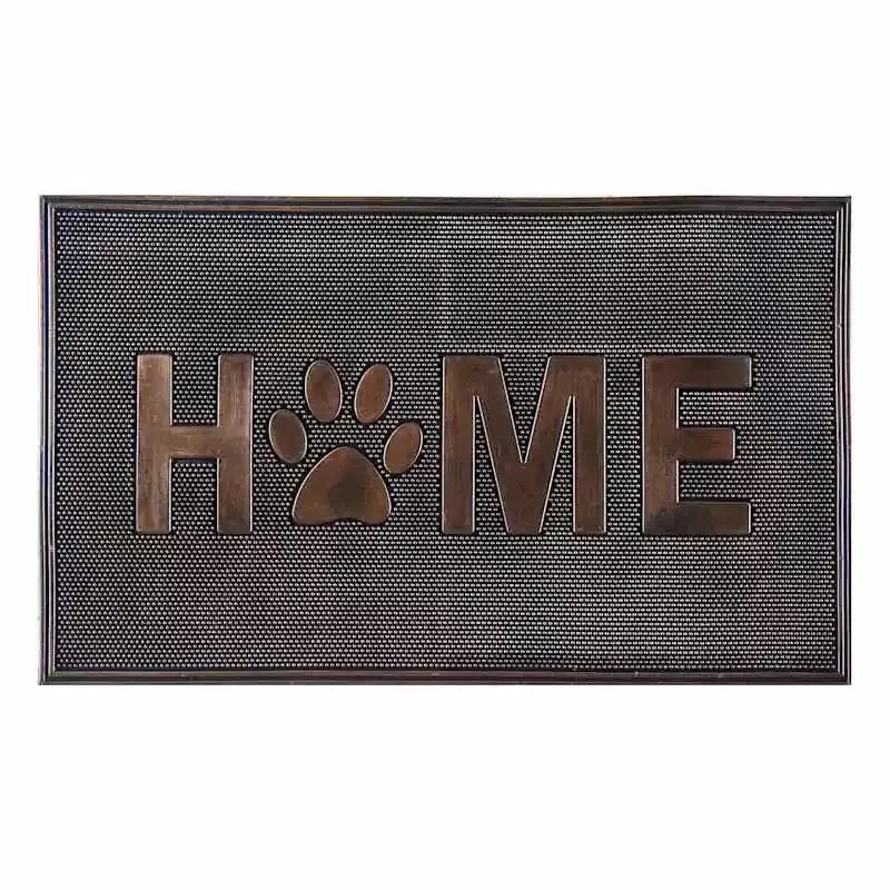 Paw Home Bronze Rubber Doormat, 18x30