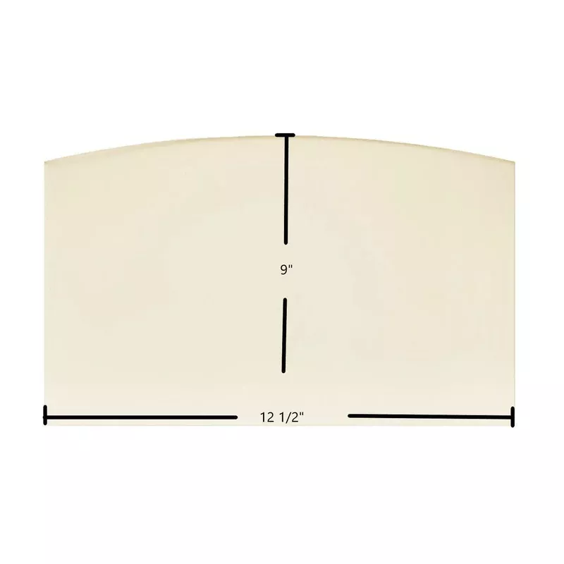 PelPro Arch Top Pellet PP60 / PP70 / PP130 Ceramic Glass Panel | 12 1/2″ x 9″| Part #SRV-7081-173