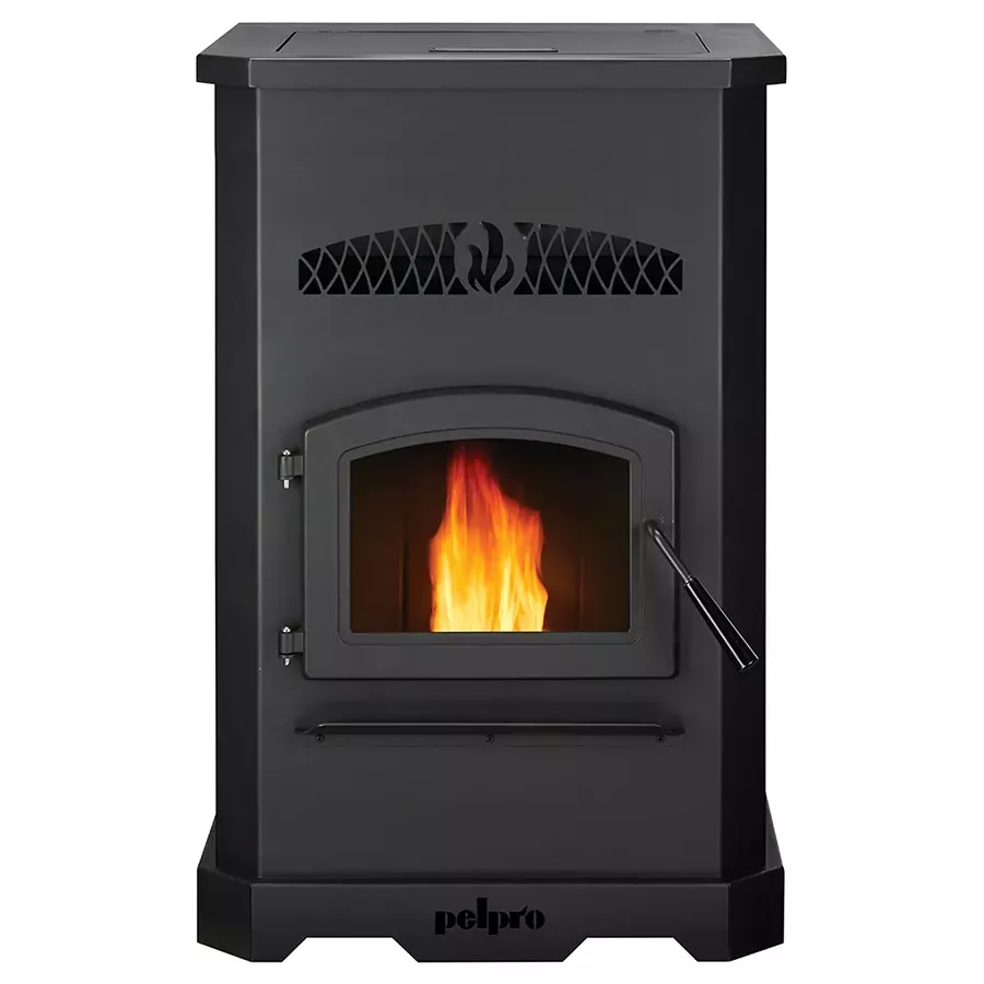 Pelpro Pellet Stove - 150# Hopper w/Black Door
