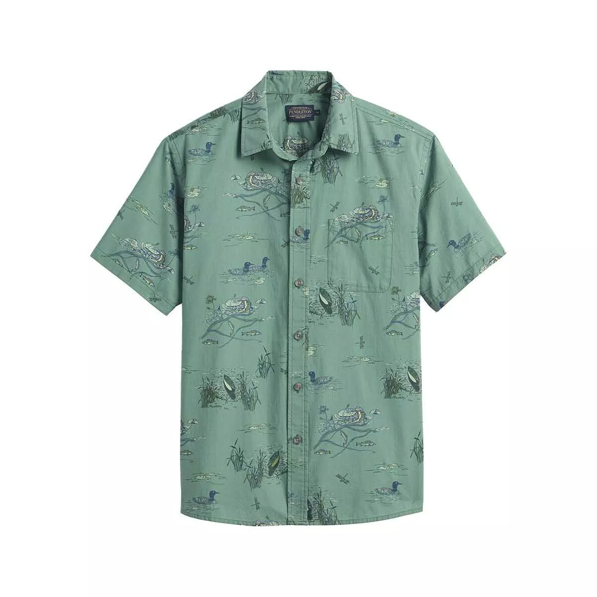Pendleton Men's Short Sleeve Shoreline Cotton Shirt