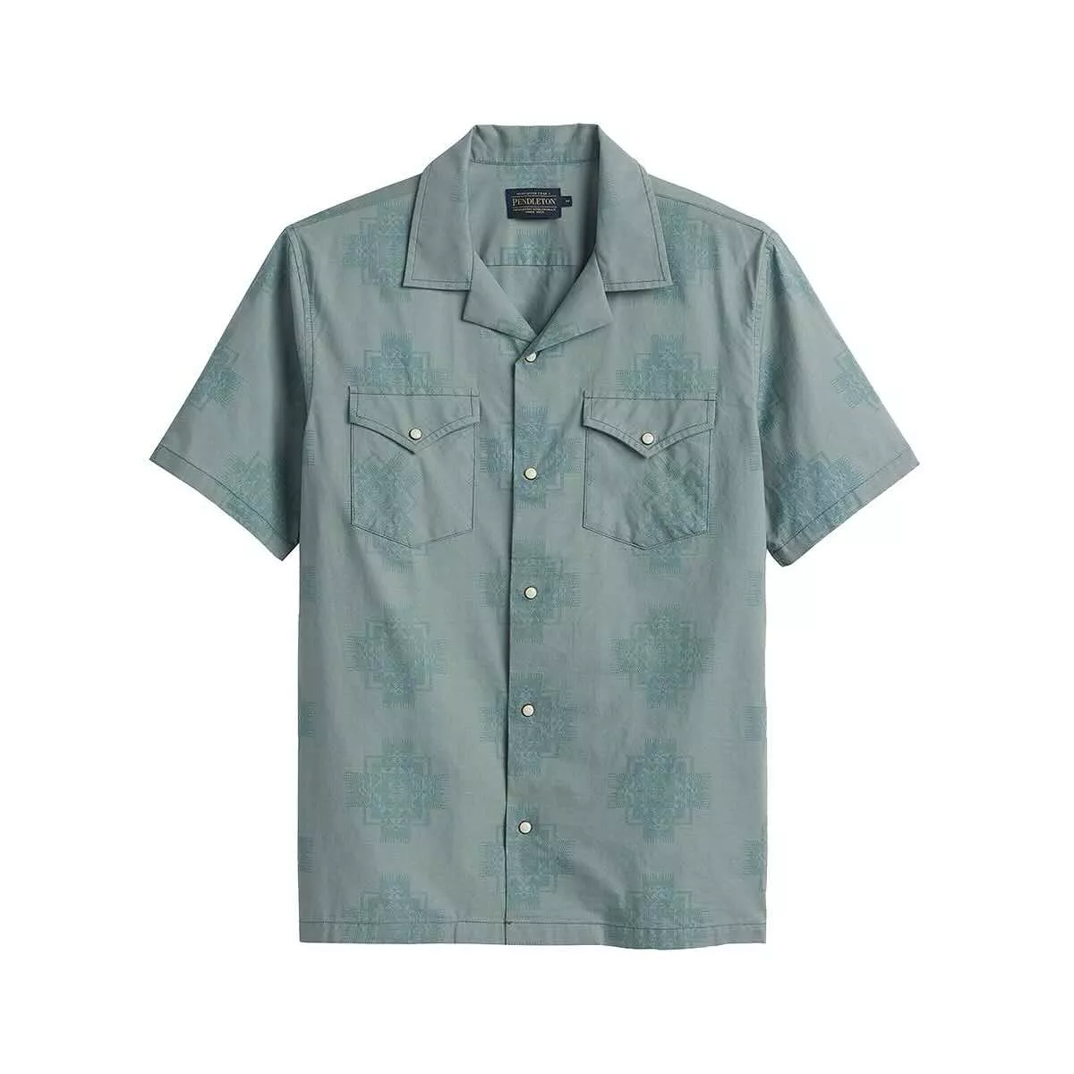 Pendleton Men's Western Aloha Short Sleeve Button Up Shirt