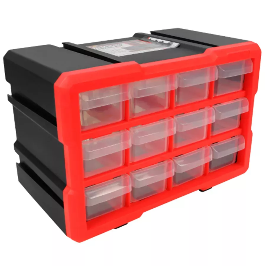Performance Tool 12 Drawer Interlocking Storage