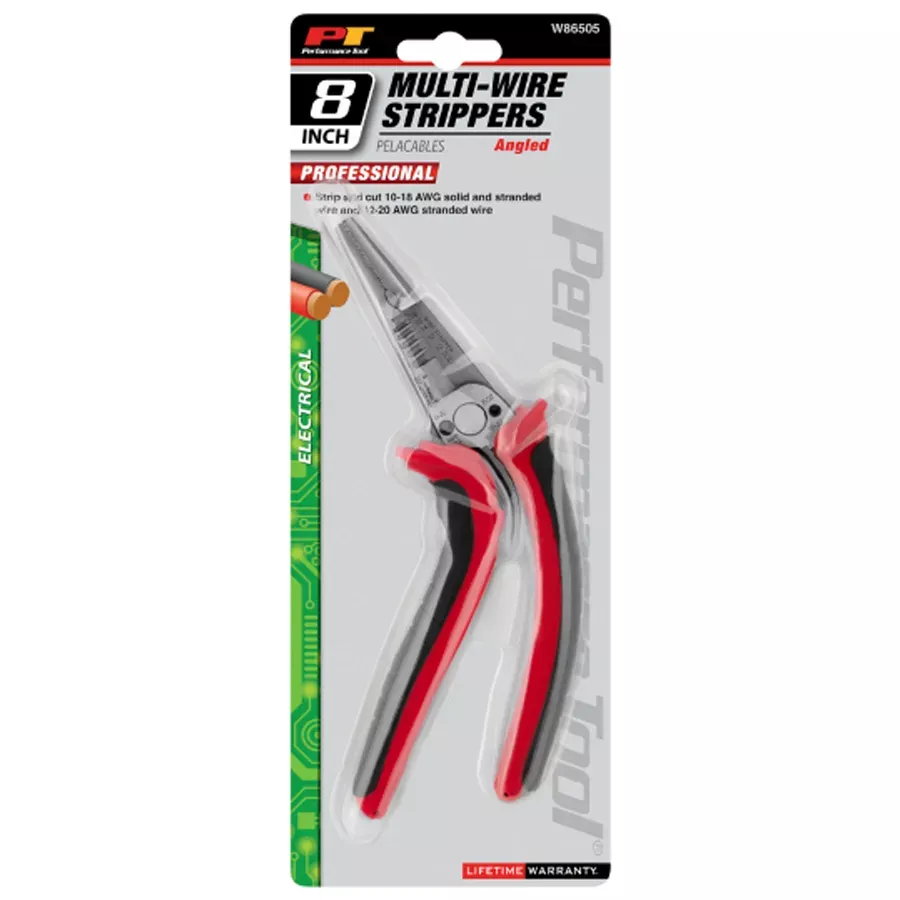 Performance Tool Angled Multi Wire Stripper - 8"