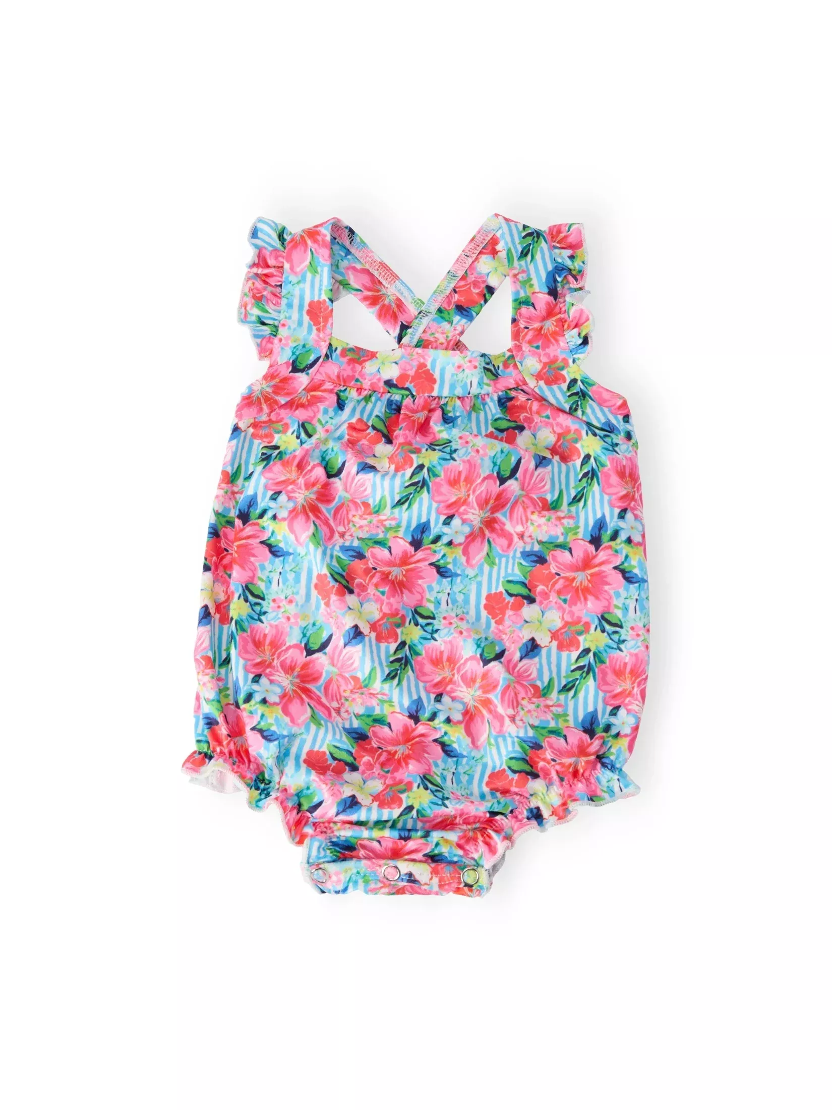 Petals in Paradise Ruffle Back Romper