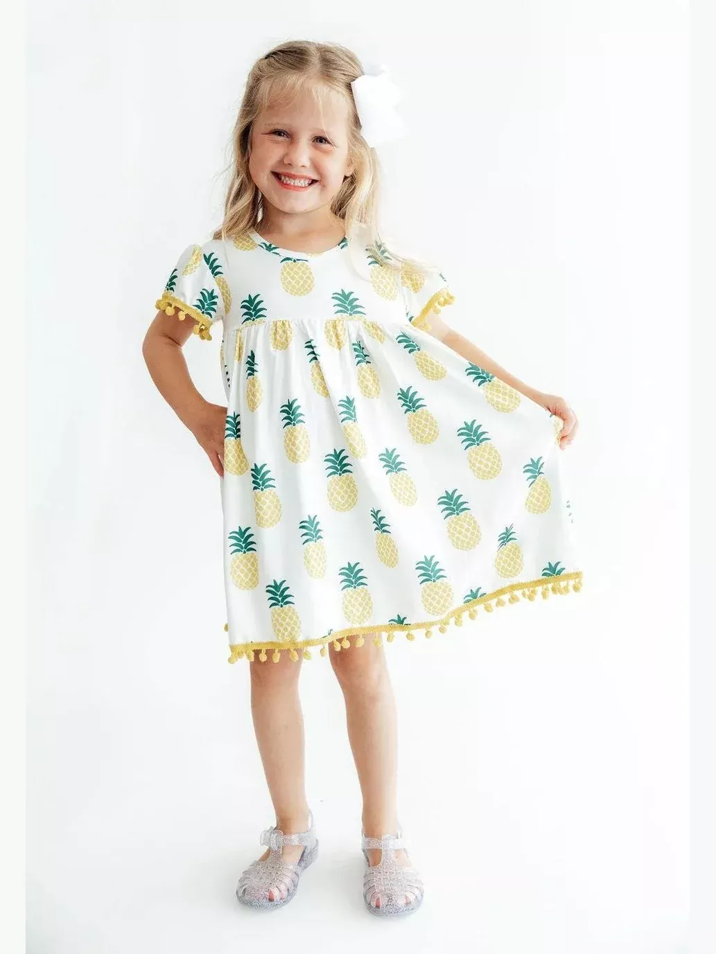 Pineapple Pom Pom Dress