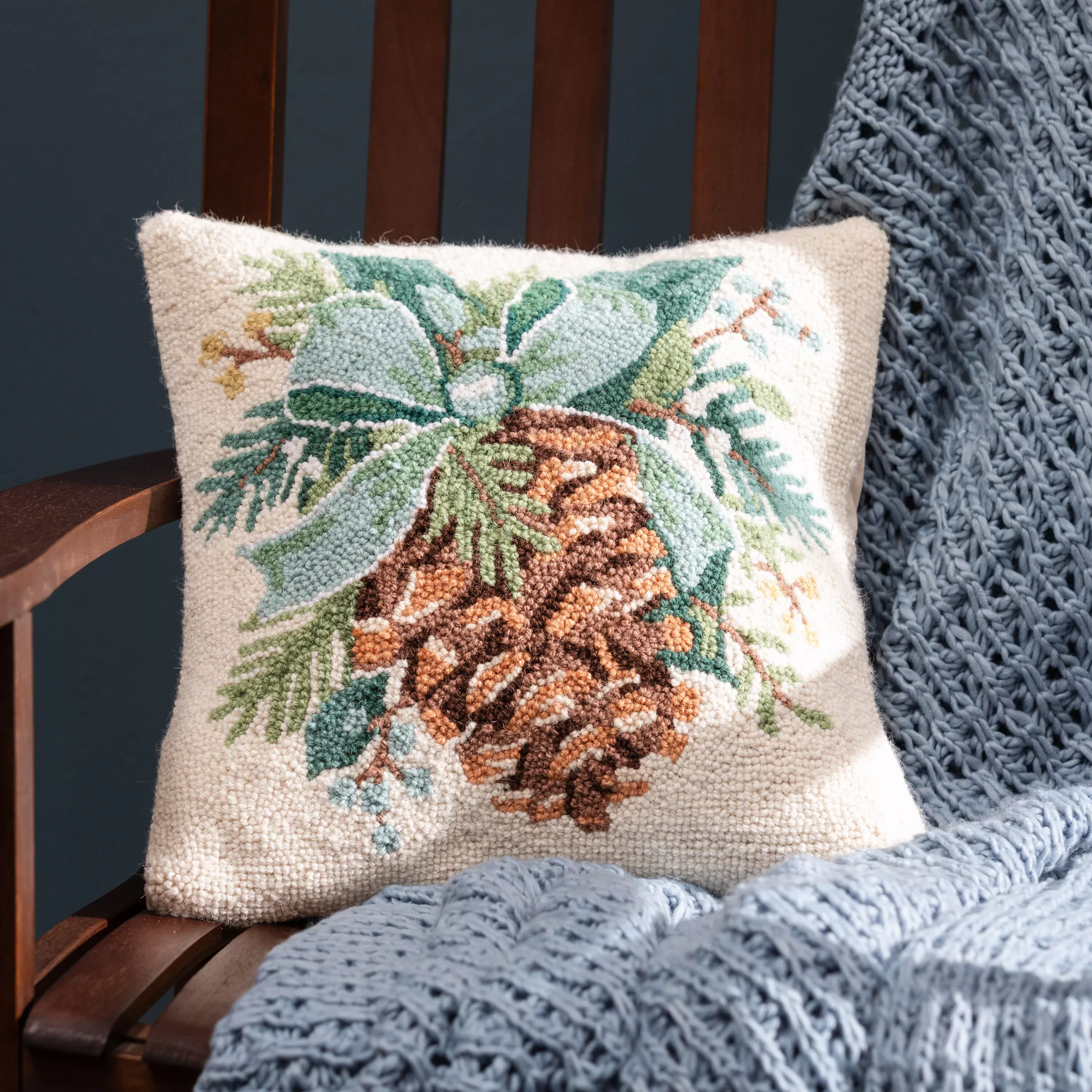 Pinecone Hook Pillow