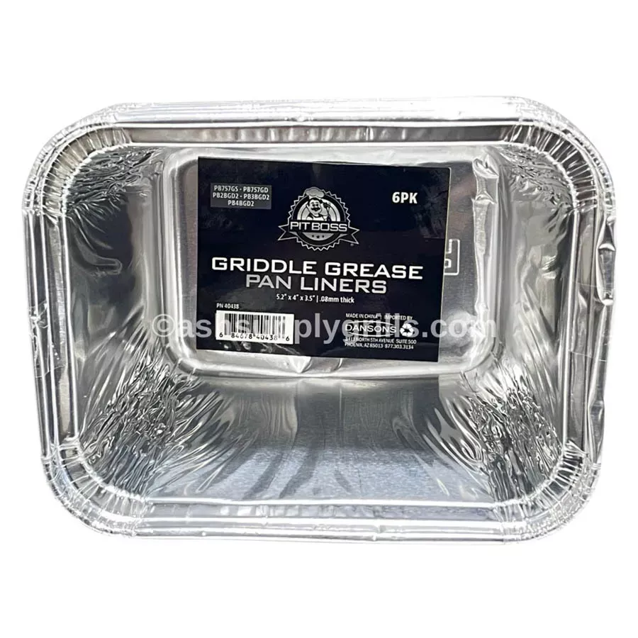 Pit Boss Griddle Grease Pan Liners - (4BGS/D & Ultimate 2/3/4) - 6 pk