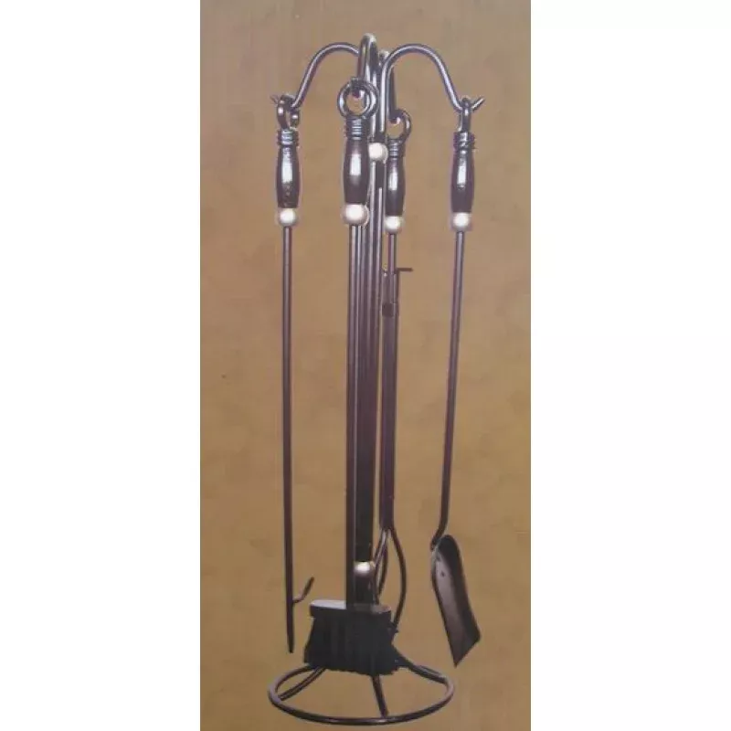 Pleasant Hearth GHP Elbridge 5 Piece Bronze Finish Fireplace Tool Set 985