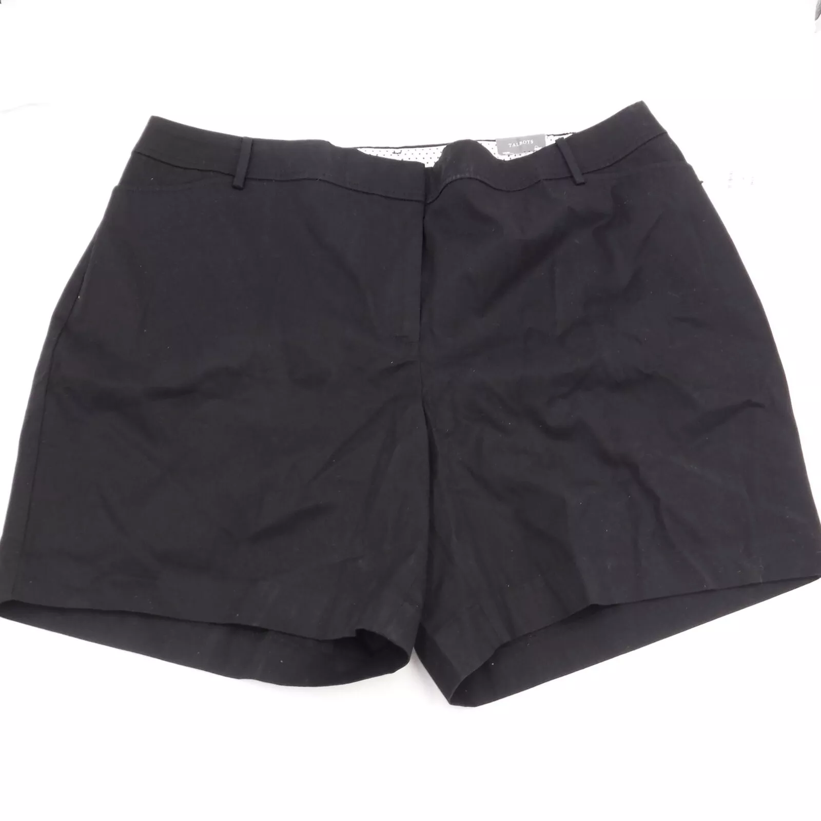 (Plus Size 22W) Talbots Perfect Shorts 7″ Black
