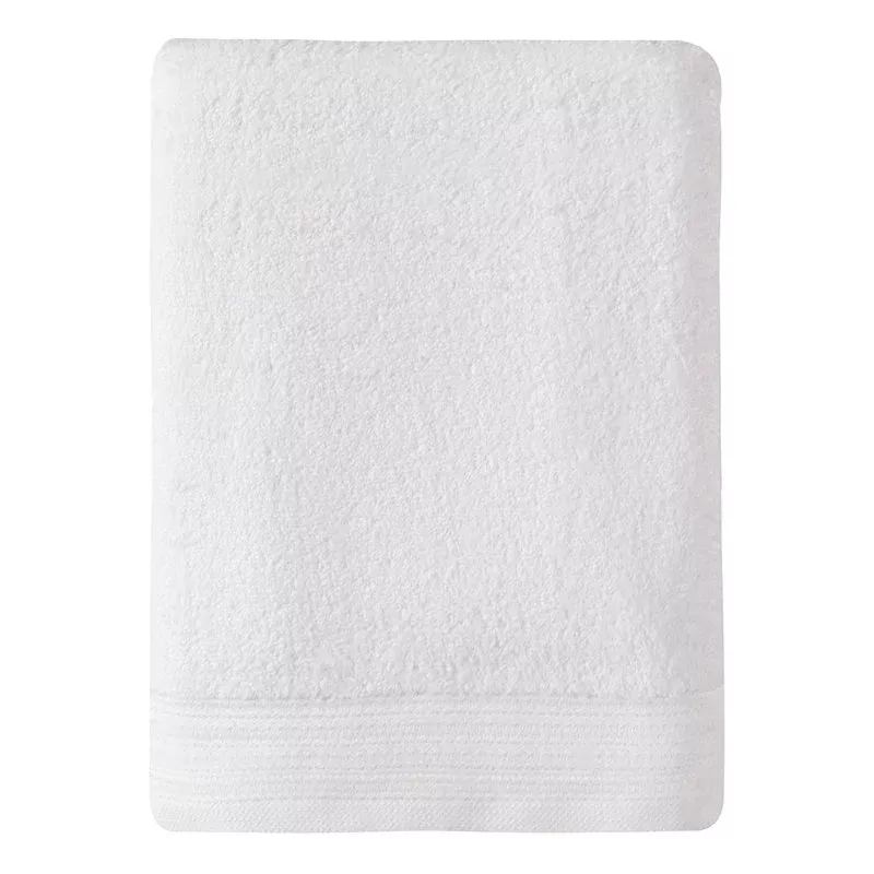 Plush Performance Solid White Bath Towel, 30x54