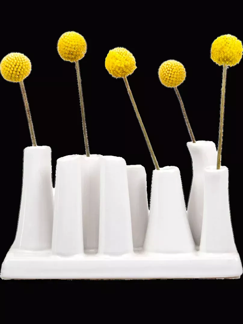 Pooley Bud Vase - White