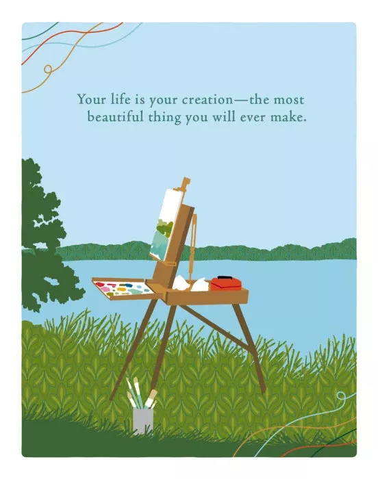 Positively Green - Birthday Card, Your Life is Your Creation