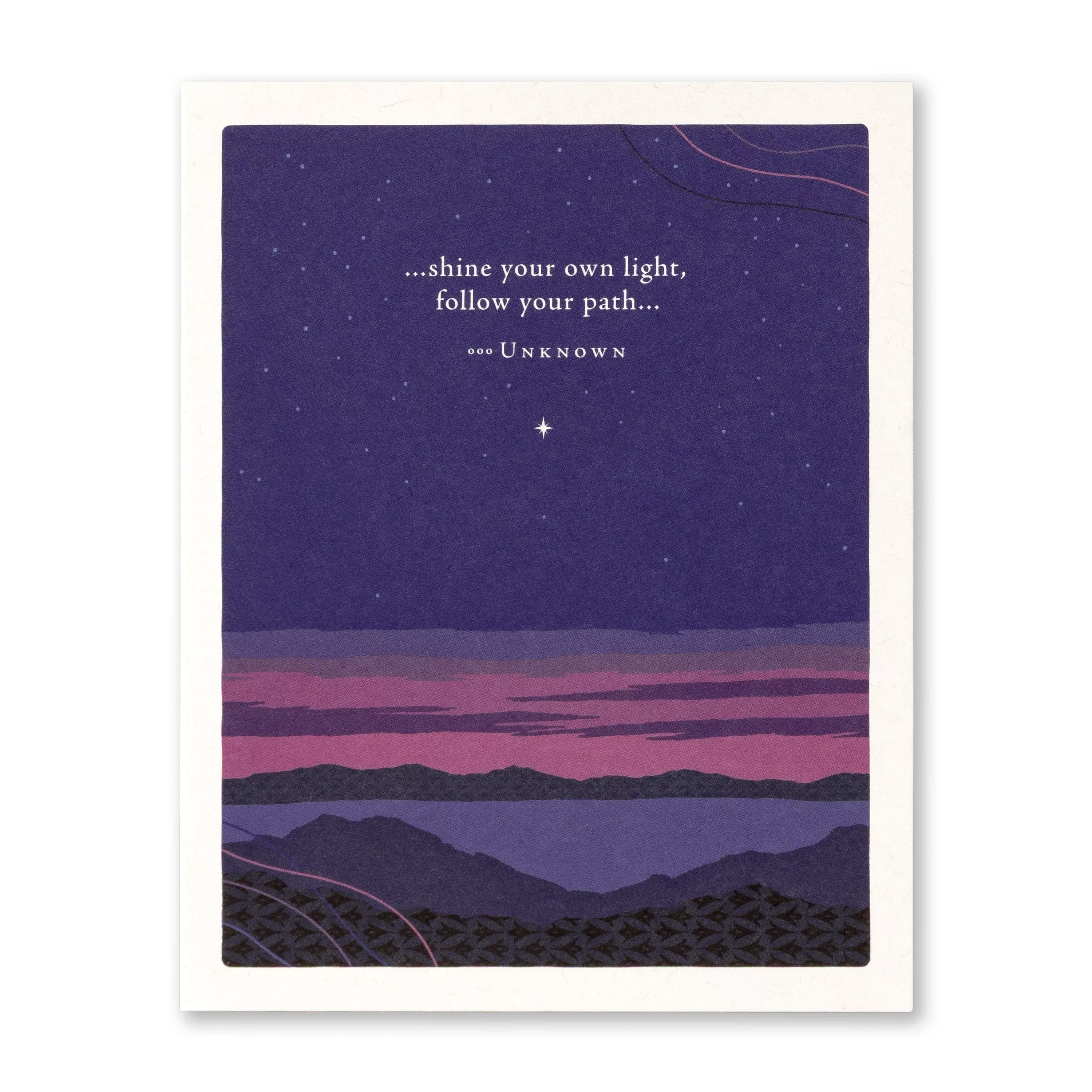 Positively Green - Encouragement Card, Shine Your Own Light