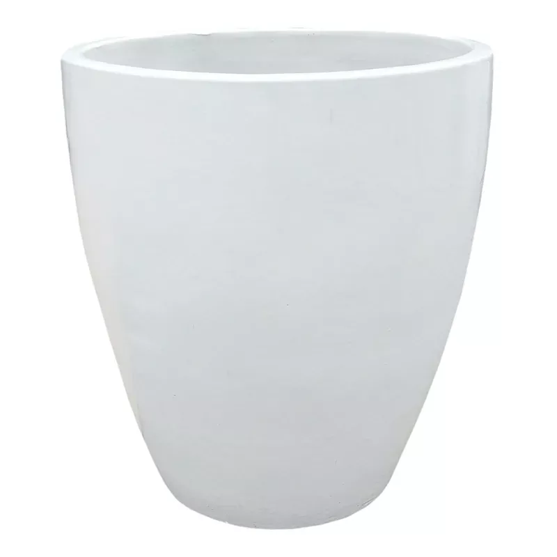 Powell White Ceramic Outdoor Planter, Extra Large