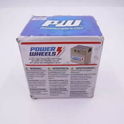 Power Wheels 12 Volt Rechargeable Battery 74777 Gray