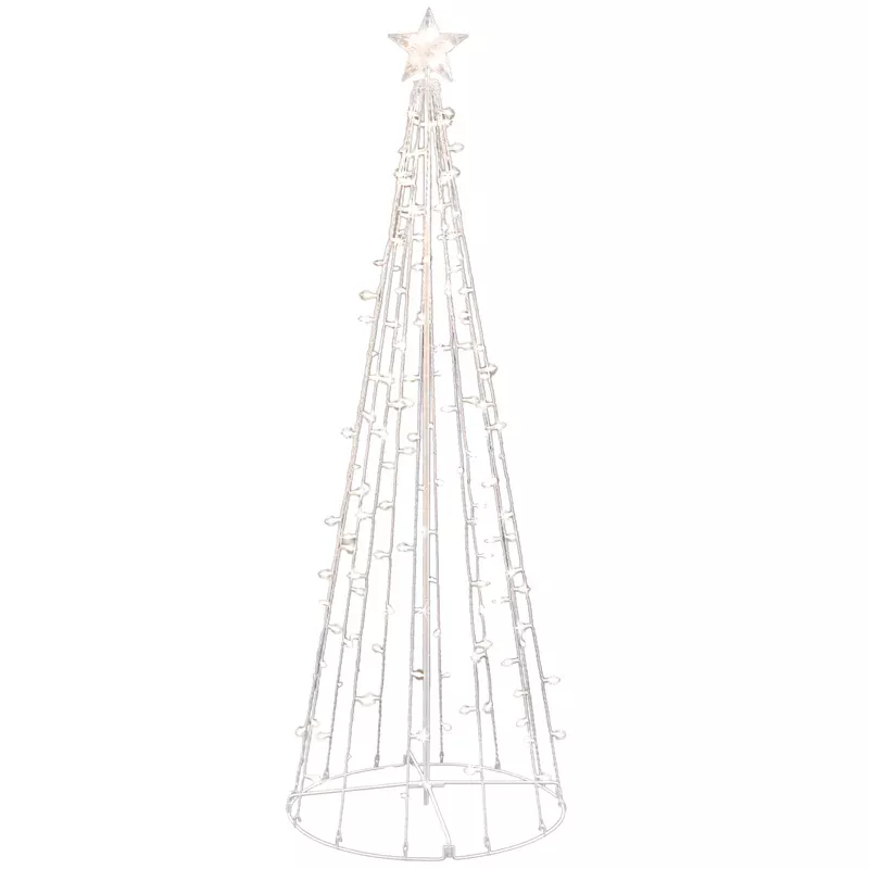 Pre-Lit Outdoor 150-Light Shimmering String Light Tree, 6'