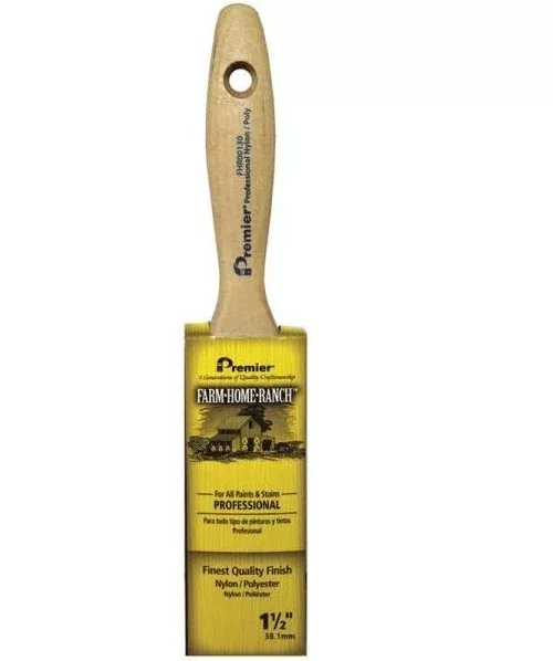 Premier Paint Roller FHR00130 Flat Varnish Brushes, 1-1/2"