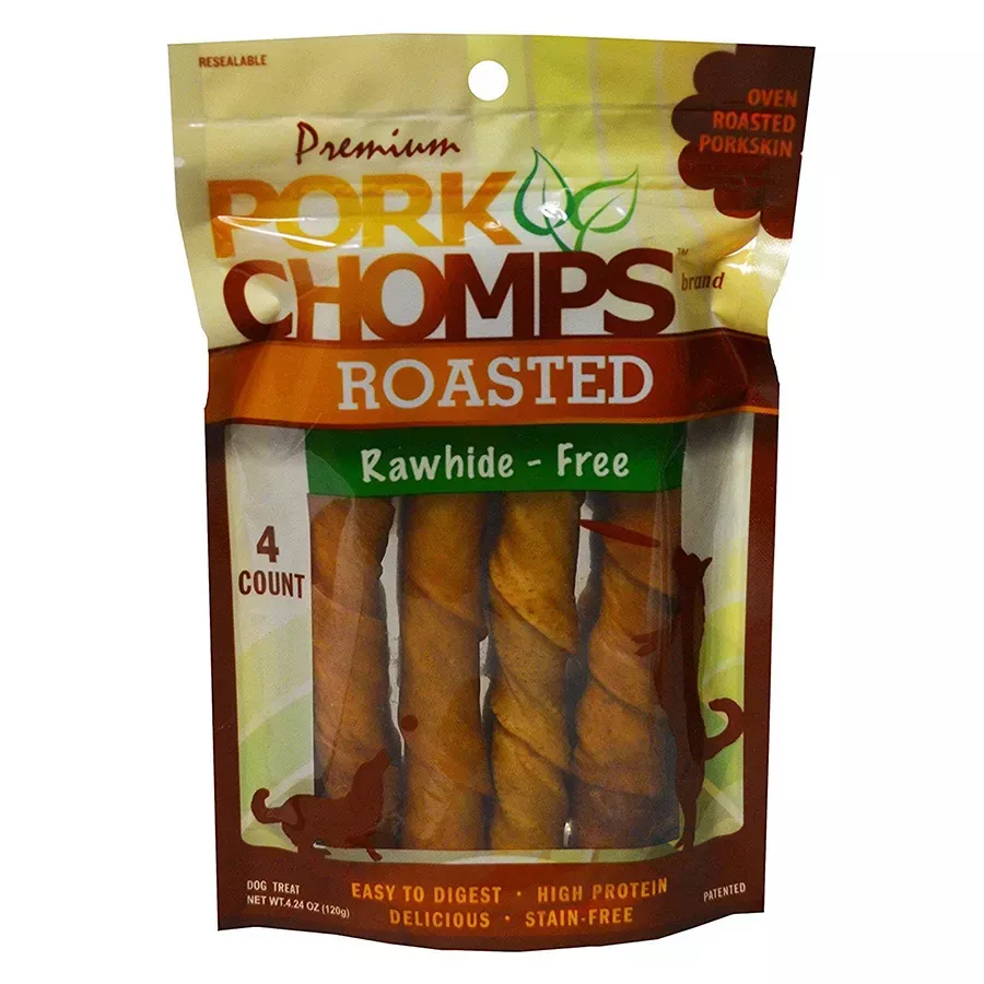 Premium Pork Chomps Roasted Twist - 4 pk