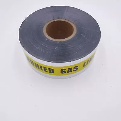 Presco Underground Detectable Tape: 3 in x 1000 ft. “Caution Buried Gas Line”