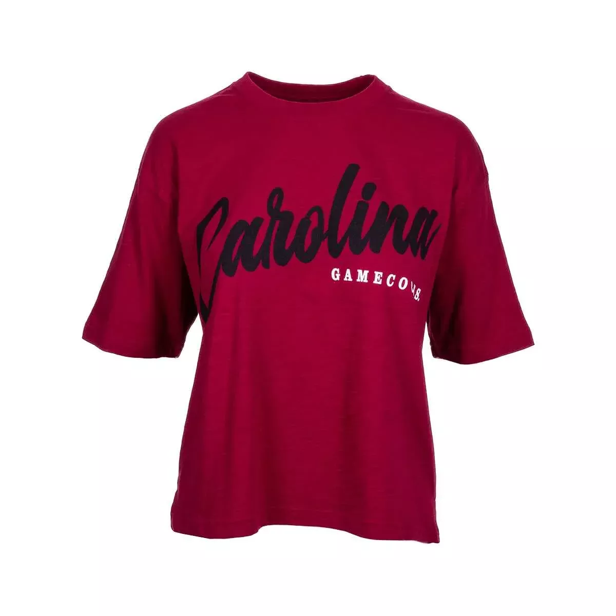 Pressbox Women's University of South Carolina Slub Motley Hometeam Short Sleeve Crop Top