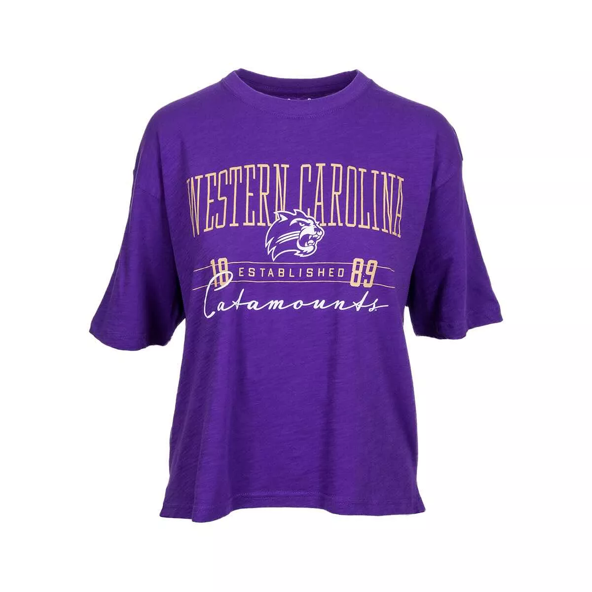 Pressbox Women's Western Carolina Slub Motley Crew Short Sleeve T-Shirt