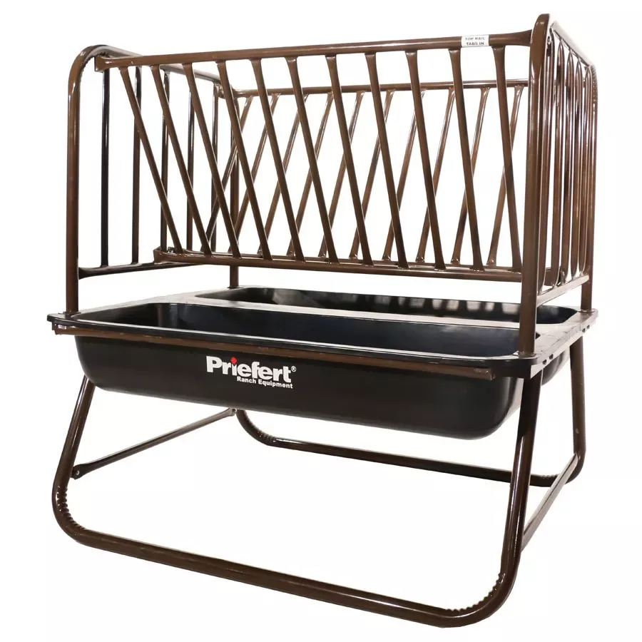 Priefert Pasture Horse Feeder - Brown