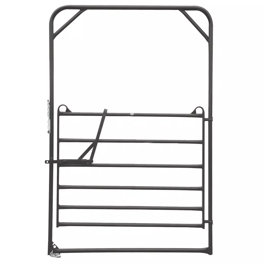 Priefert Premier Bow Gate - 6' x 9' - Gray