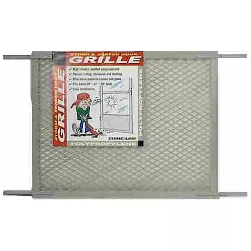 Prime Line PL15517 Storm And Screen Door Grille, White, Plastic