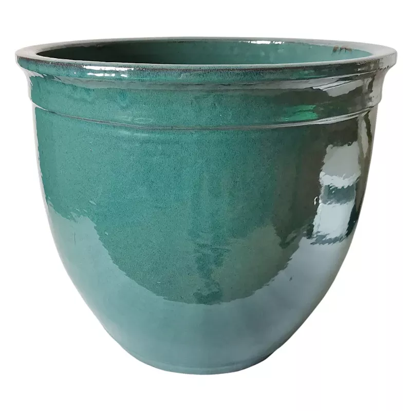 Primo Turquoise Outdoor Planter, Large