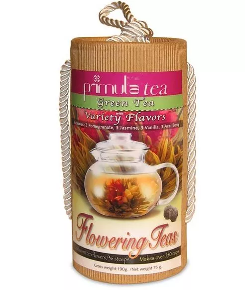 Primula TMV-2012 12 Variety Flowering Teas with Gift Canister
