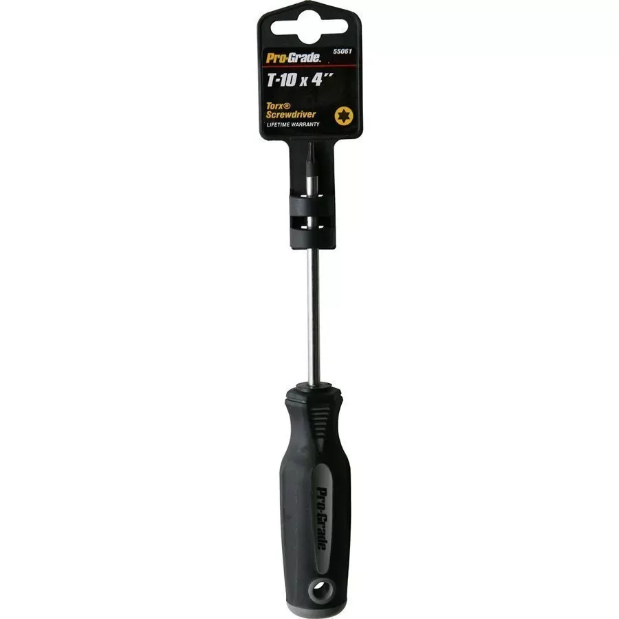 Pro-Grade T10 X 4" Torx Screwdriver W/ Cushion Grip