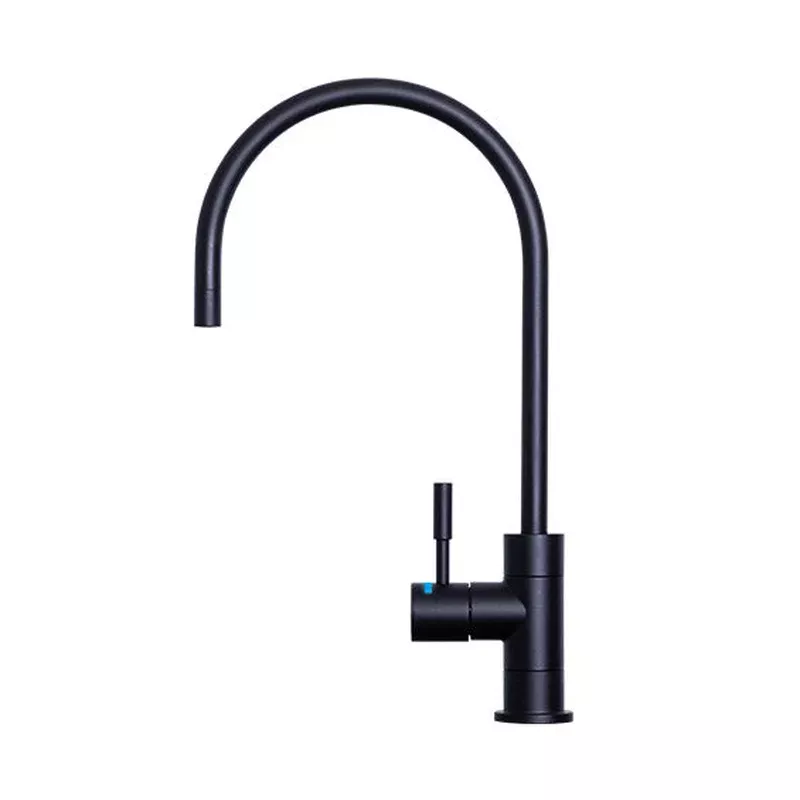 Puretec DFU200 Matte Black Designer Faucet High Loop Gooseneck