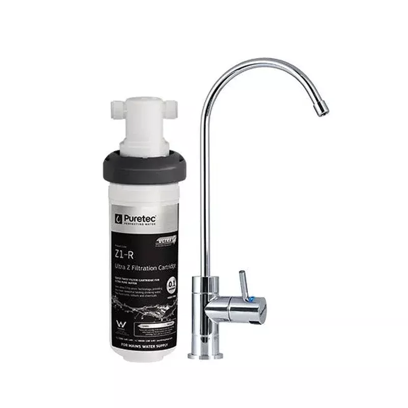 Puretec Z18 Quick-Twist Undersink Water System with High Loop Designer Faucet