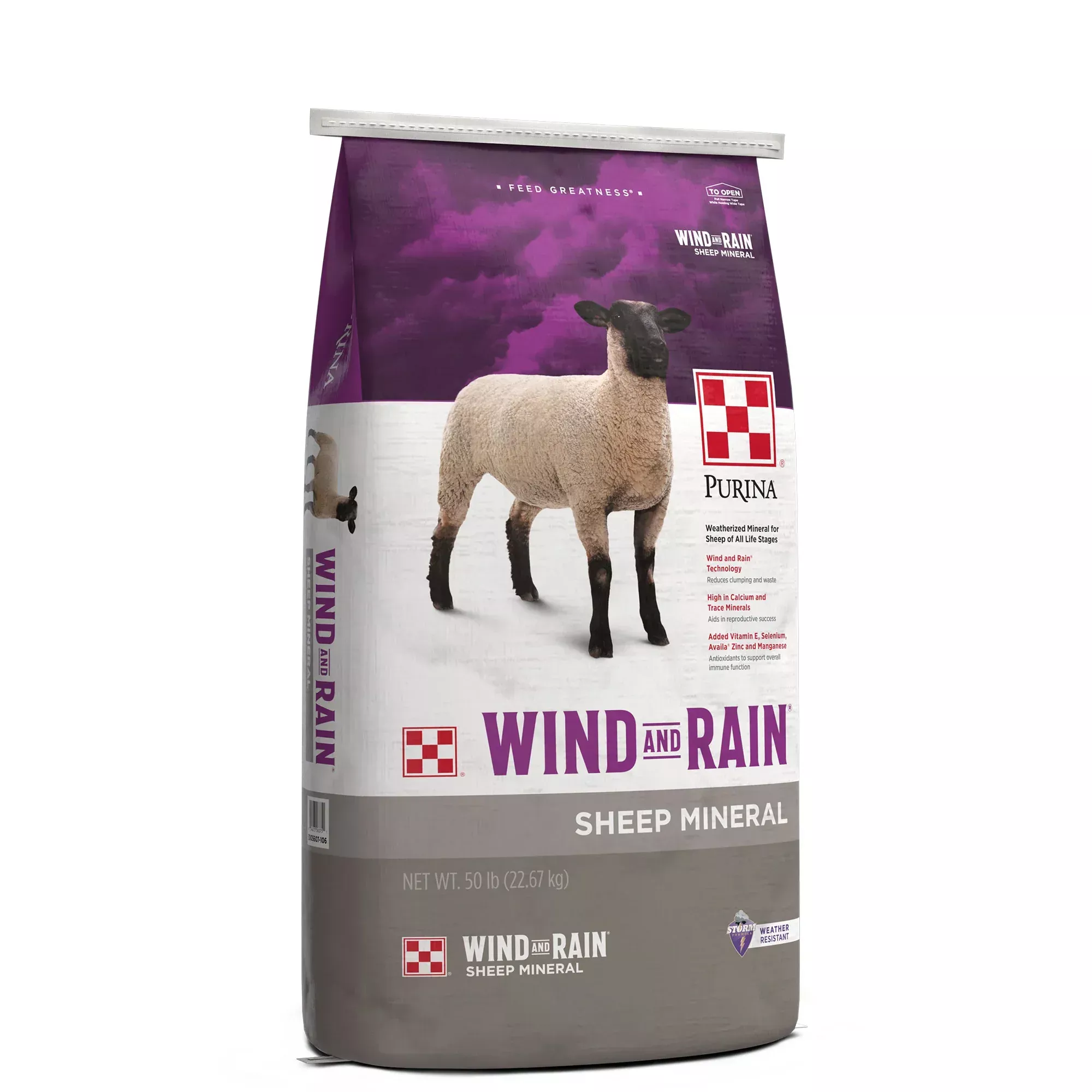 Purina Wind and Rain Sheep Mineral - 50 lb