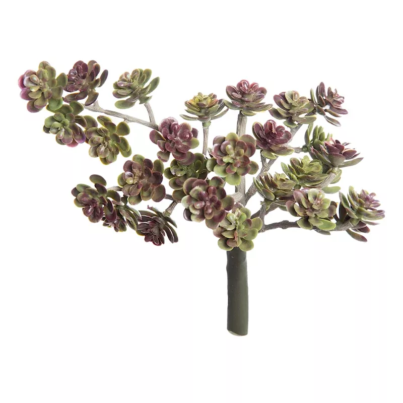 Purple & Green Mini Sedum Pick, 5.5"
