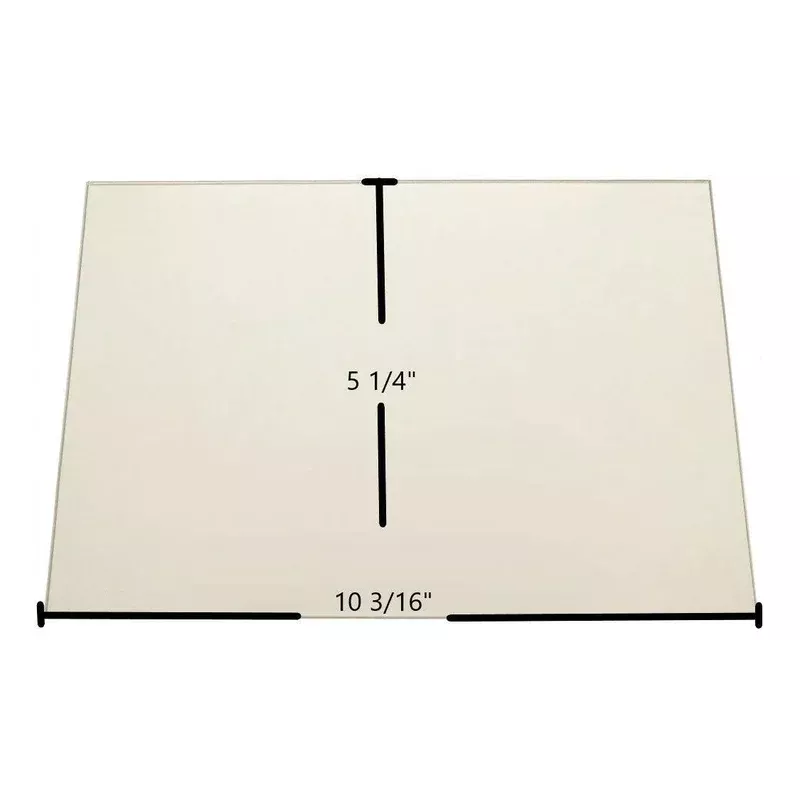 Quadra-Fire 1000 Pellet Stove Ceramic Glass Panel | 10 3/16″ x 5 1/4″ | Part #811-0080