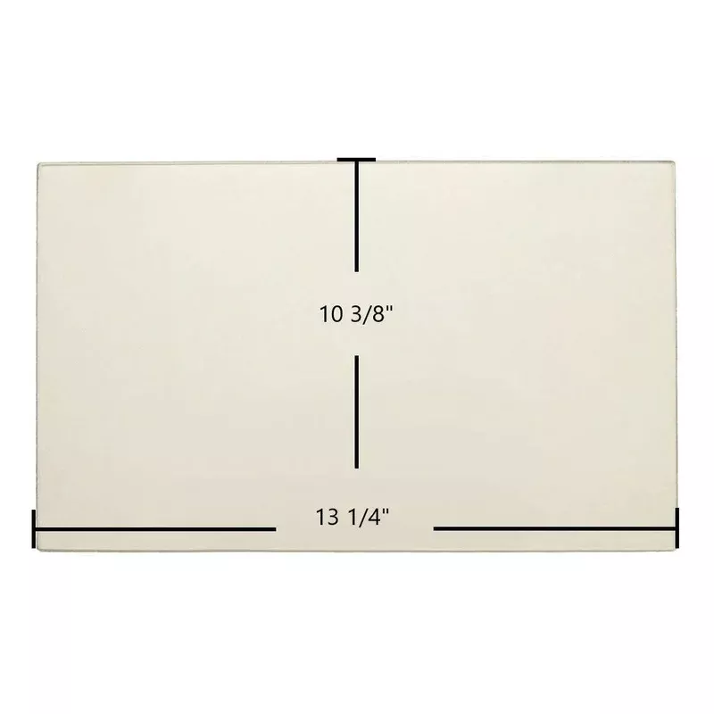 Quadra-Fire 41-I ACC & 4100-I ACT Ceramic Glass Panel | 13 1/4″ x 10 3/8″ | Part #435-5470