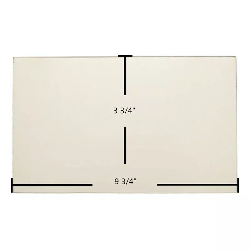 Quadra-Fire 41-I ACC 4100-I ACT Side Ceramic Glass Panel | 9 3/4″ x 3 3/4″ | Part #435-5480