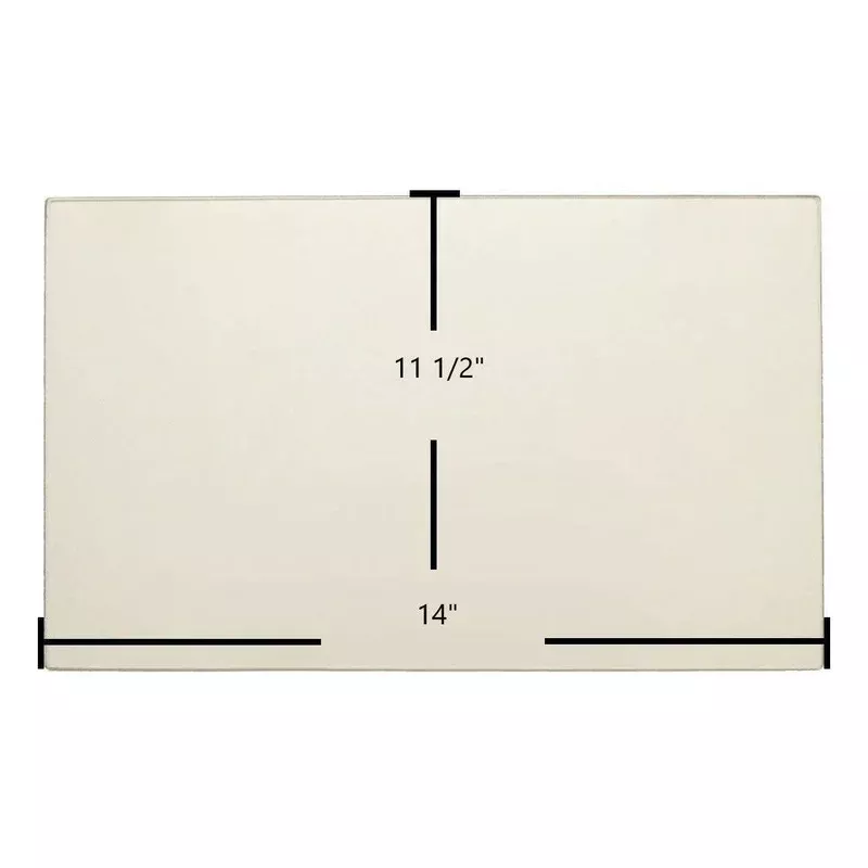 Quadra-Fire Bodega Bay Front Ceramic Glass Panel | 14″ x 11 1/2″ | Part #435-5490