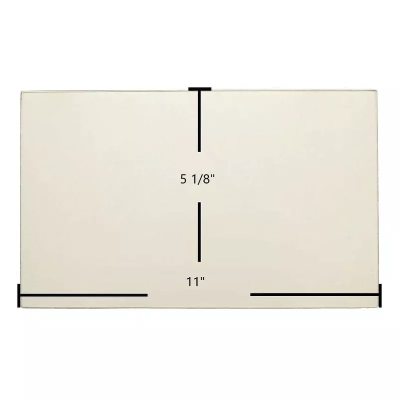 Quadra-Fire Classic Bay Side 1200 1200-I Ceramic Glass | 11″ x 5 1/8″ | Part #510-5410