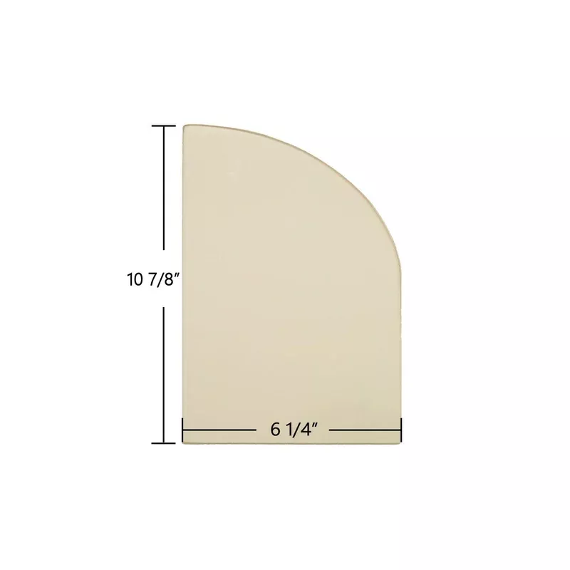 Quaker Moravian Parlor Stove Ceramic Glass | 6 1/4″ x 10 7/8″ (Each: Left/Right Interchangeable)