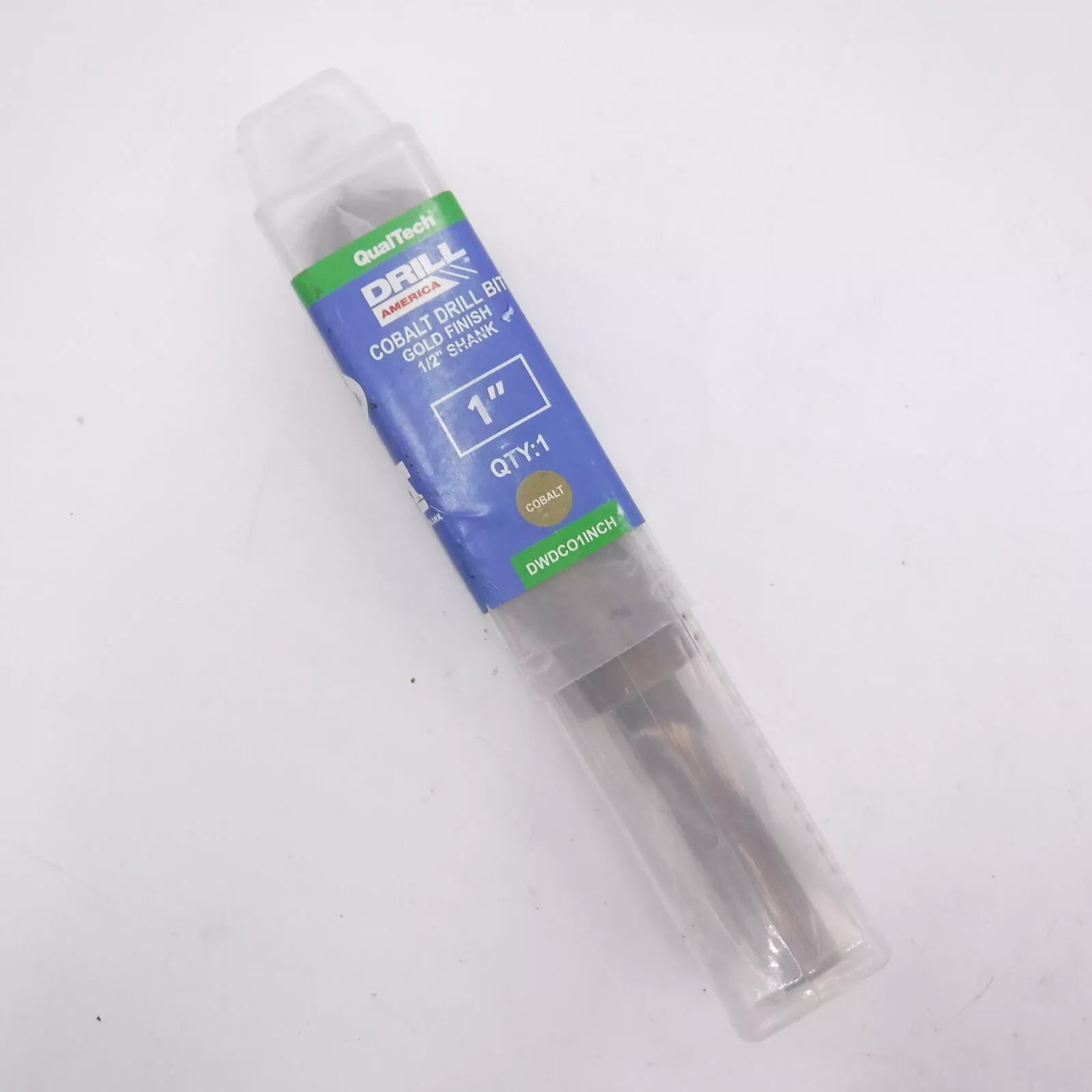 Qualtech DWDCO1INCH 1″ Reduced Shank Cobalt Drill Bit 1/2″ Shank
