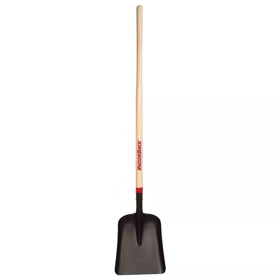 Razor-Back General Purpose Steel Scoop with Wood Handle - #2