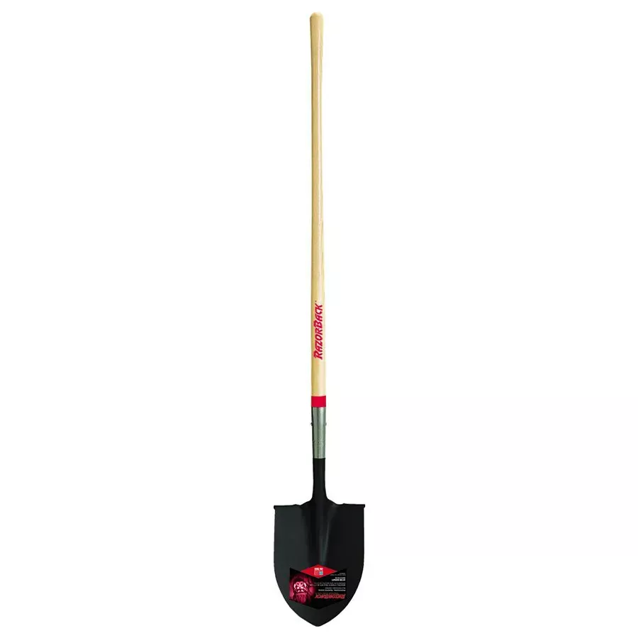 Razor-Back Irrigation Shovel with Wood Handle