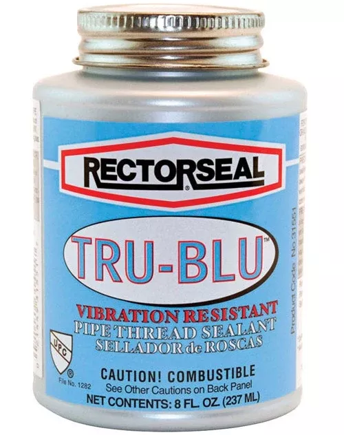 Rectorseal 31551 Tru-Blu Pipe Thread Sealant, 8 Oz