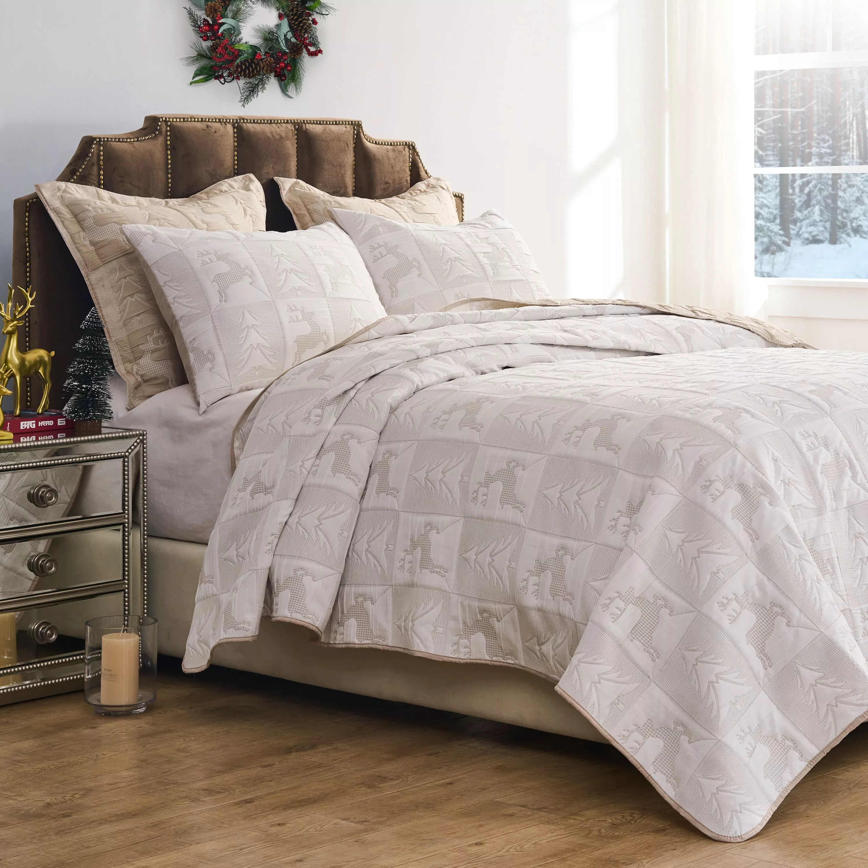 Reindeer Games Jacquard Coverlet Set