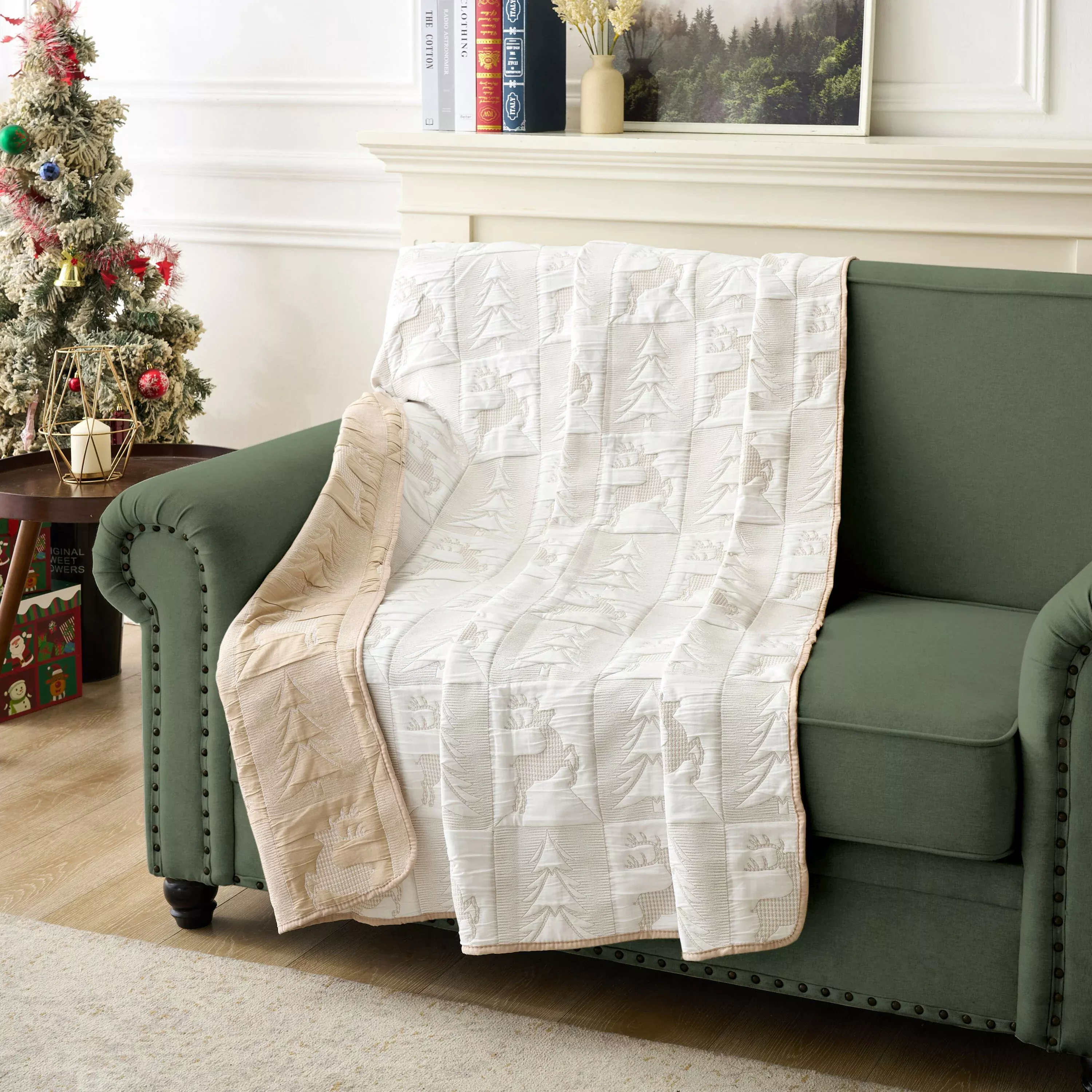 Reindeer Games Jacquard Throw