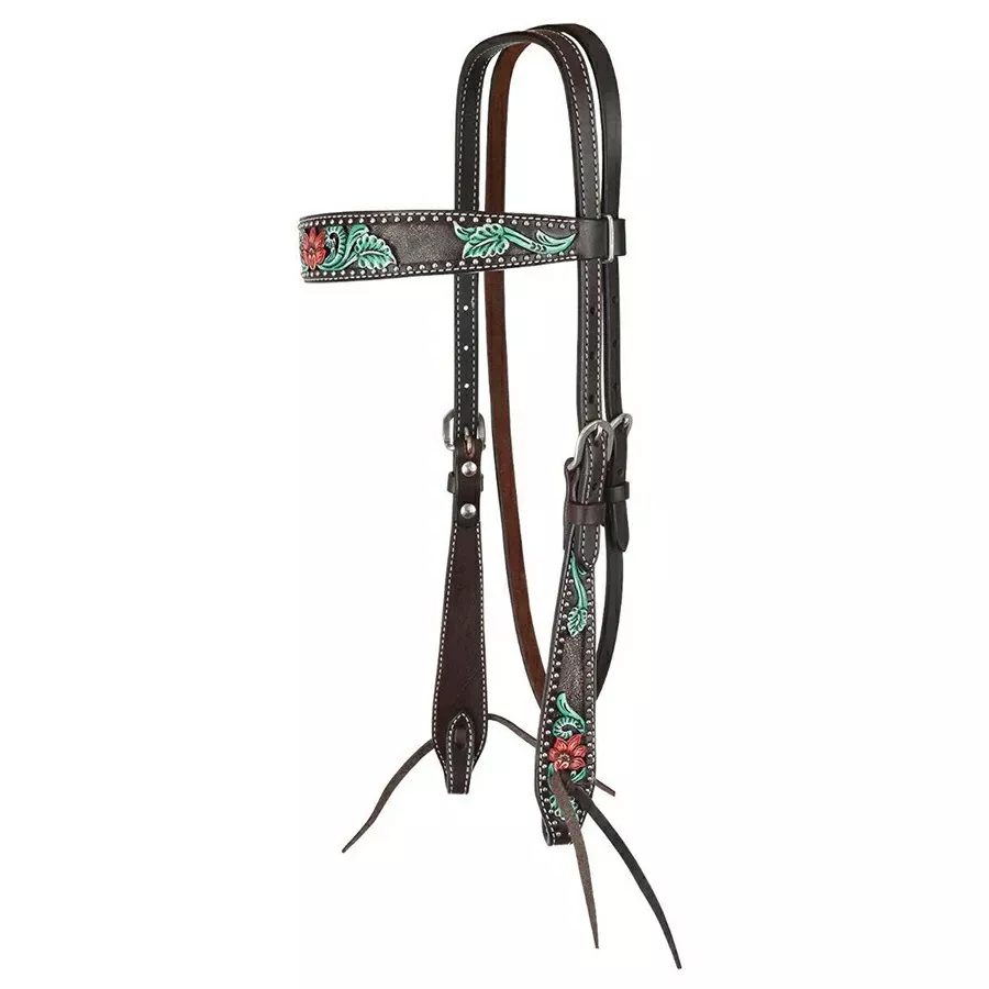 Reinsman Cactus Flower Filigree Browband Headstall