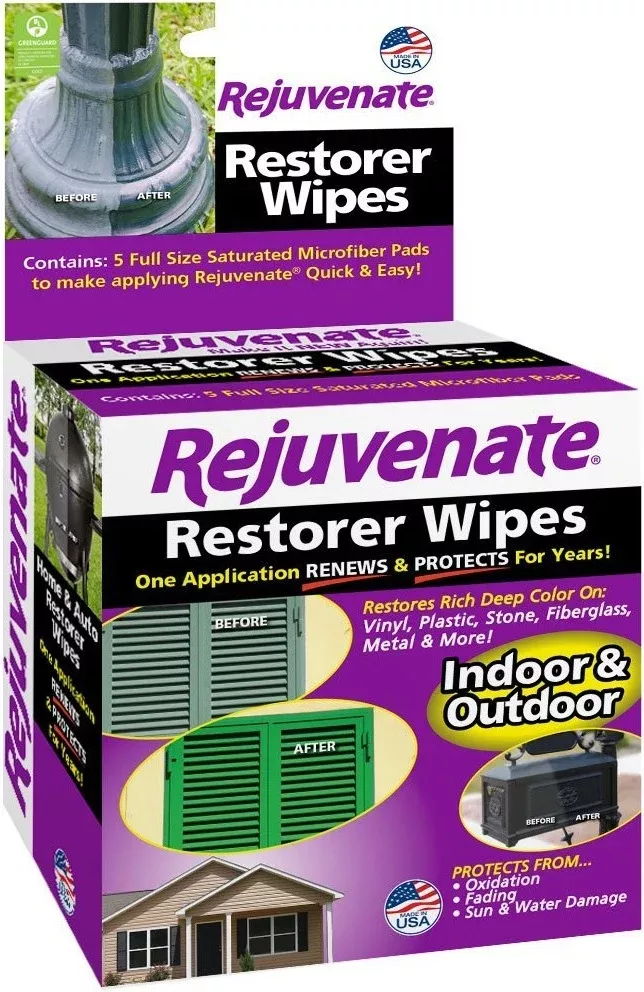 Rejuvenate RJRESTWIPES Pre-Saturated Restorer Microfiber Cleaning Wipes
