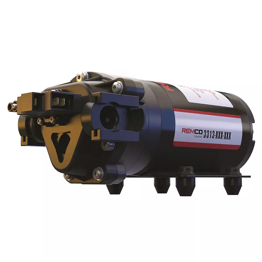 Remco Professional Grade 3300 Series 2.2 GPM, 60 PSI on Demand 12 Volt Sprayer Pump with 3/4" Quick AttachPorts